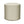 Cylindrical indoor pouf ottoman in celadon and natural geometric fabric pattern