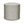 Indigo and natural patterned indoor pouf with cylindrical shape and rounded top
