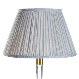 Fermoie Lampshade in Light Blue Strié