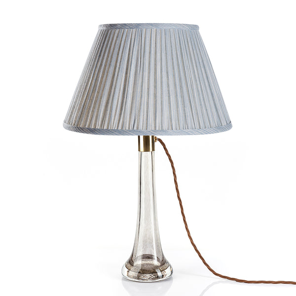 Fermoie Lampshade in Light Blue Strié
