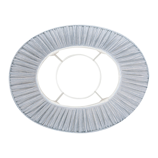 Fermoie Lampshade in Light Blue Strié