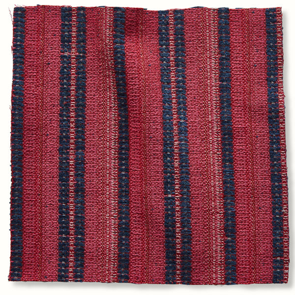 Peter Dunham Textiles Outdoor Majorelle in Indigo on Ruby Pillow