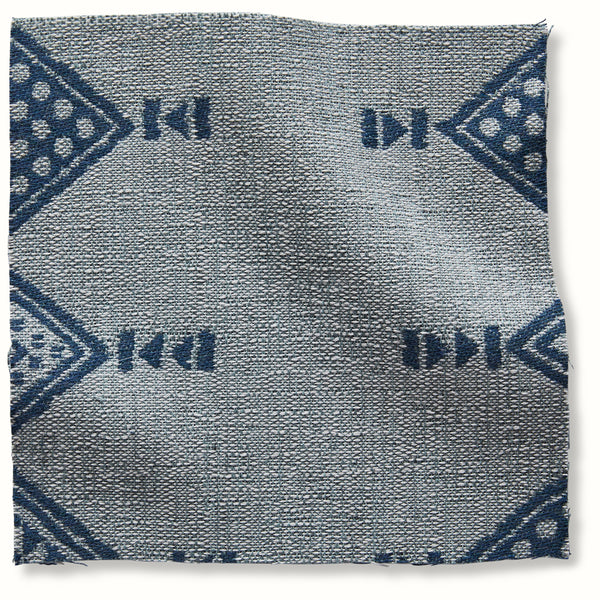 Indoor/Outdoor Pouf in Peter Dunham Textiles Mombasa Pacific/Lagoon