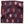 Peter Dunham Oona aubergine pillow with multicolor geometric teardrop pattern