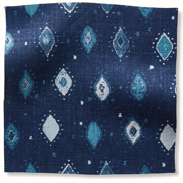Peter Dunham Textiles Oona in Blue/Blue Pillow