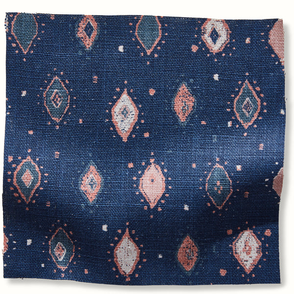 Peter Dunham Textiles Oona in Blue/Pink Pillow