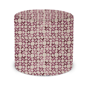 Indoor Pouf in Peter Dunham Textiles Orcha in Pasha