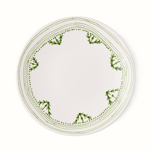 Peter Dunham + Hudson Grace Green Fez Painted Border Salad Plate