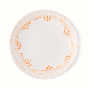 Peter Dunham + Hudson Grace Orange Fez Painted Border Salad Plate