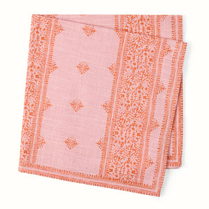 Peter Dunham + Hudson Grace Pink Fez Stripe Printed Napkin