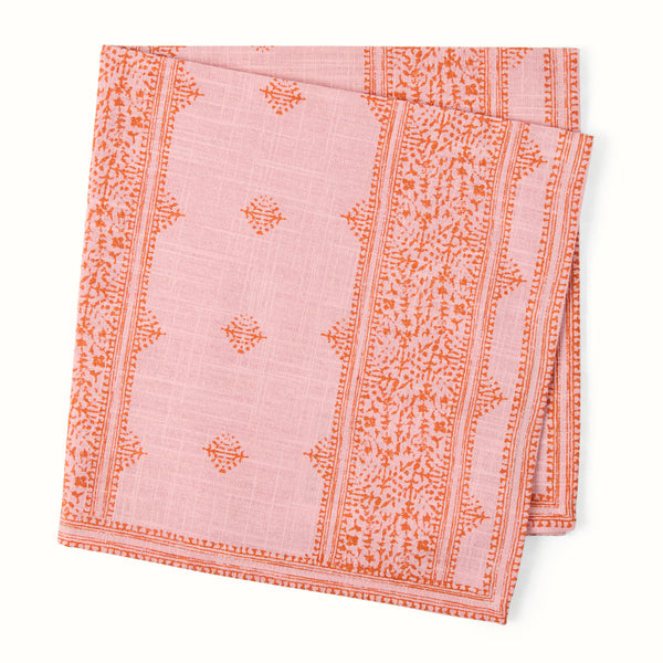 Peter Dunham + Hudson Grace Pink Fez Stripe Printed Napkin