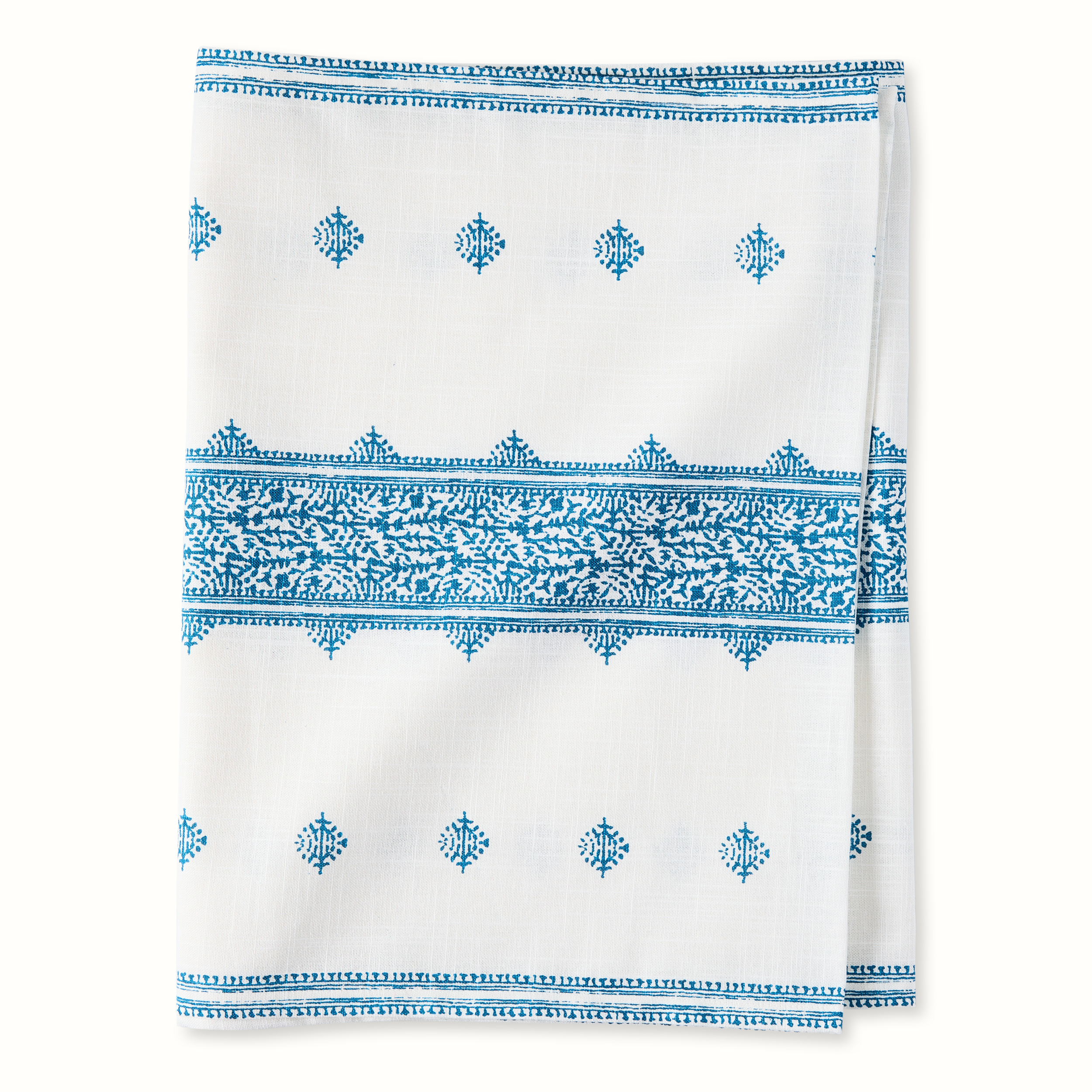 Peter Dunham + Hudson Grace Blue Fez Stripe Printed Runner