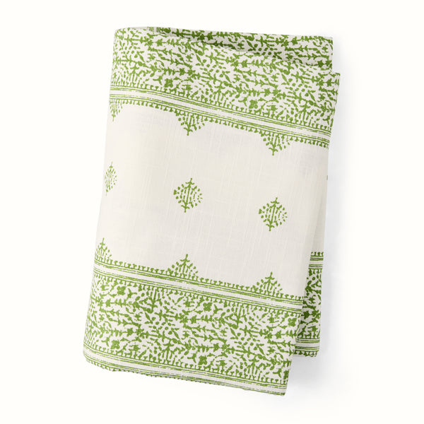 Peter Dunham + Hudson Grace Green Fez Printed Tablecloth