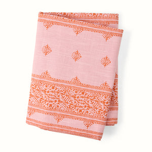 Peter Dunham + Hudson Grace Pink Fez Printed Tablecloth