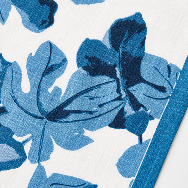 Peter Dunham + Hudson Grace Blue Fig Leaf Printed Runner
