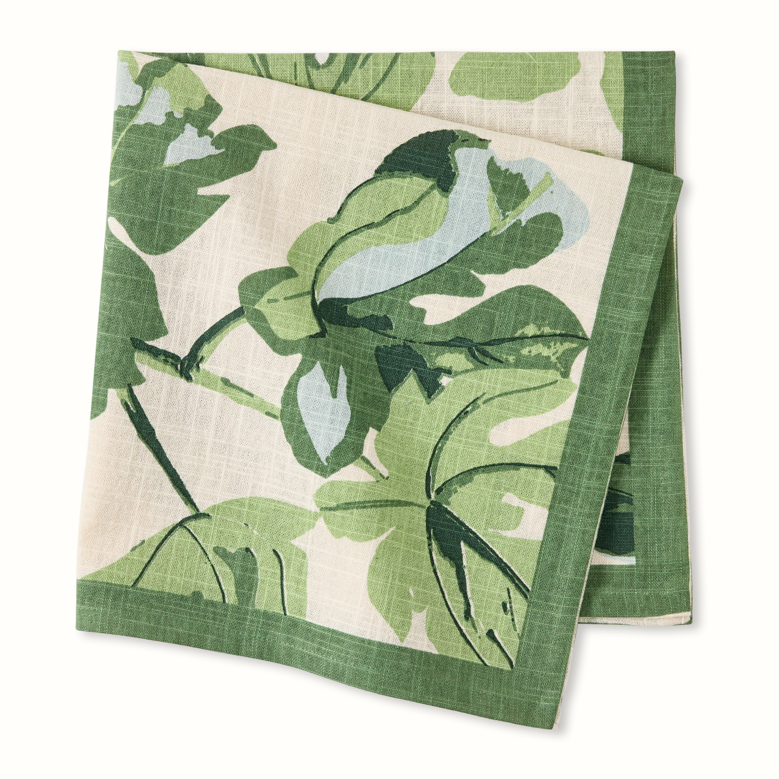 Peter Dunham + Hudson Grace Fig Leaf Natural Printed Napkin