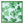 Green and pale blue printed napkin, square layout with leaf-and-fig pattern