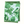 Pale blue runner with green fig leaf pattern, folded
