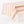 Orange and white striped printed tablecloth with decorative border