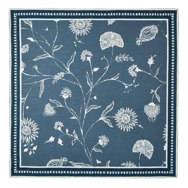 Peter Dunham + Hudson Grace Indigo Blue Indian Chintz Printed Napkin