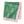 Green jaali printed napkin with pink and white border, folded corner view