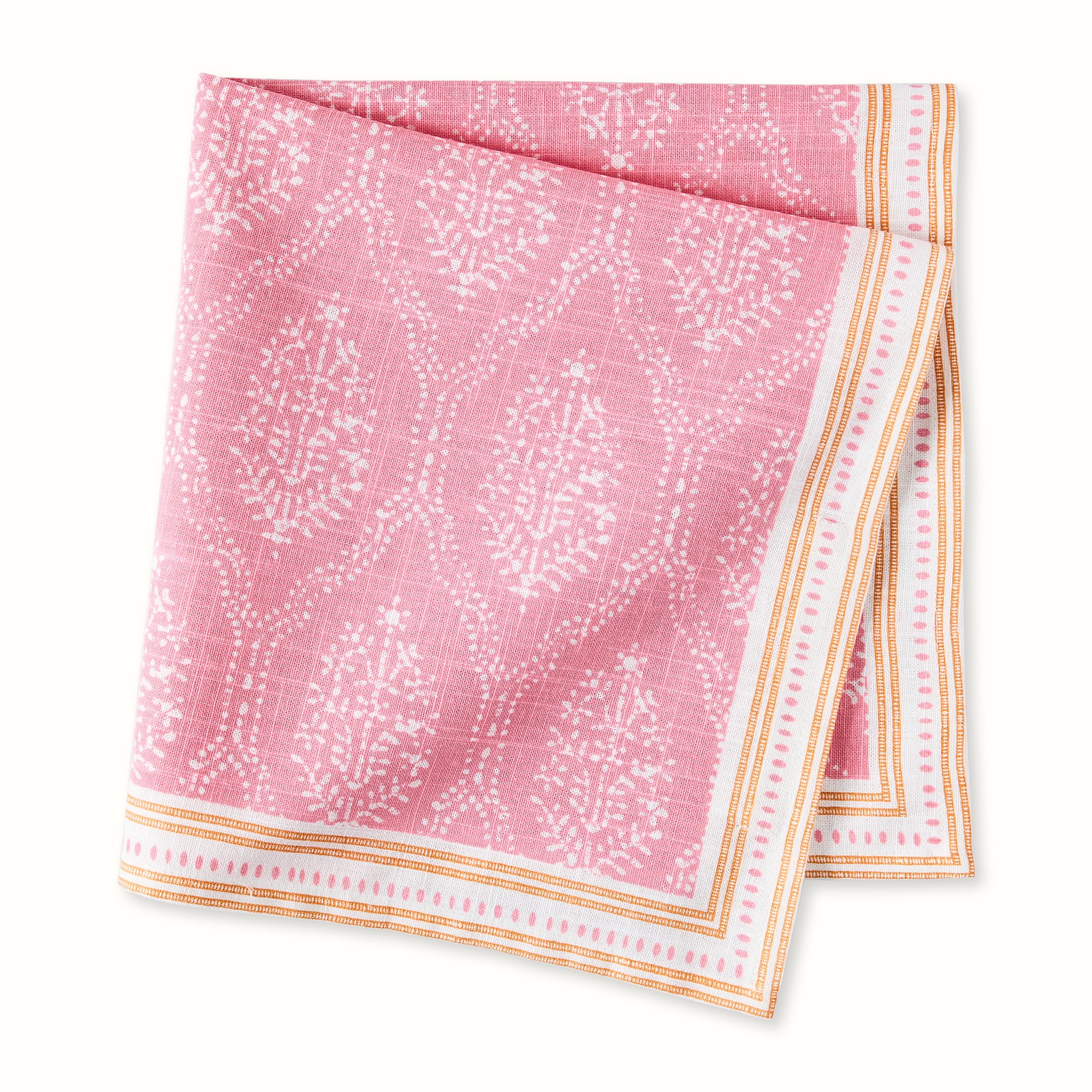 Peter Dunham + Hudson Grace Pink Jaali Printed Napkin