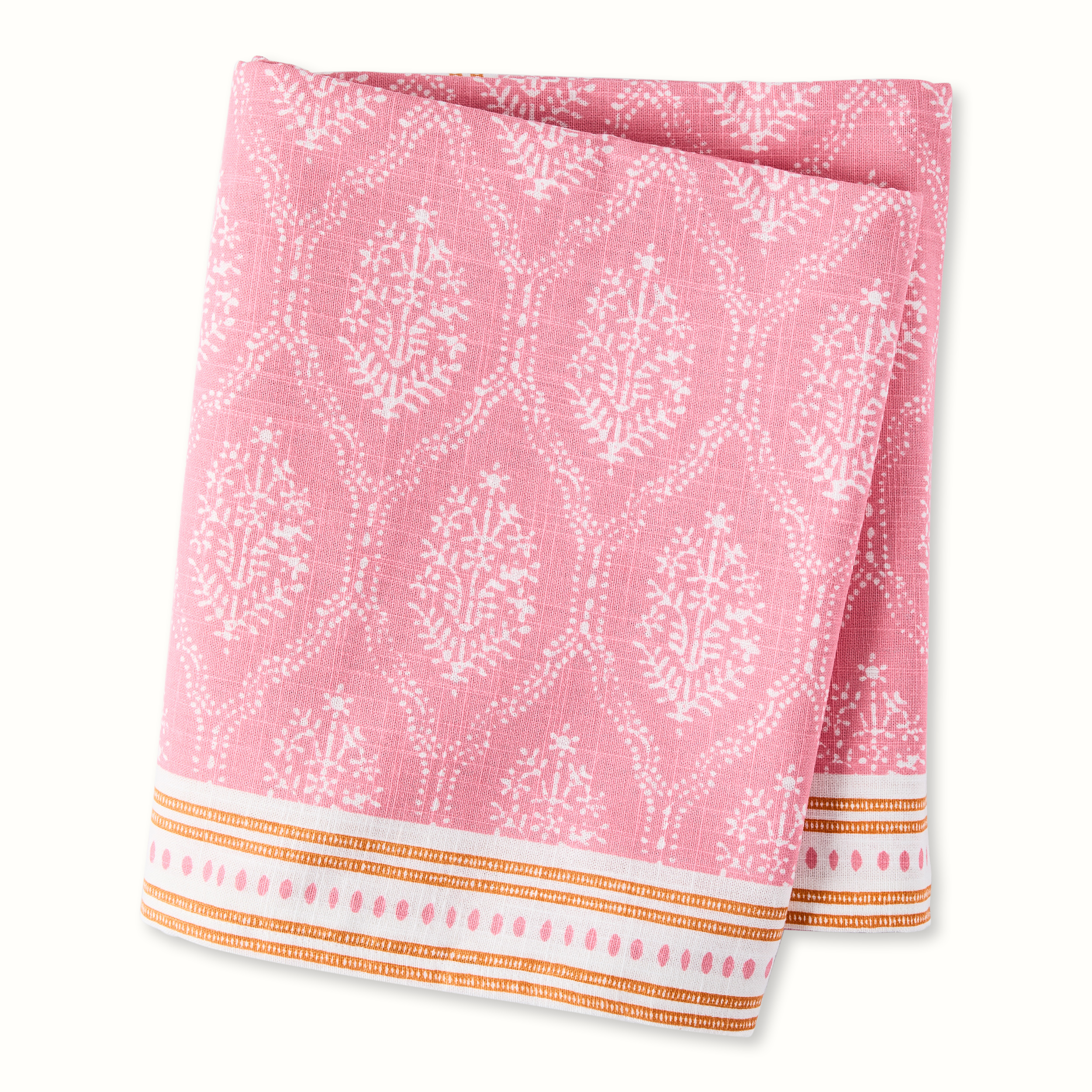 Peter Dunham + Hudson Grace Pink Jaali Printed Tablecloth