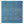 Blue printed napkin with repeating paisley medallions and border frame