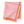 Pink paisley printed napkin with orange border, folded
