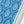 Blue jaali pattern runner close-up with white motifs and green edge stripe