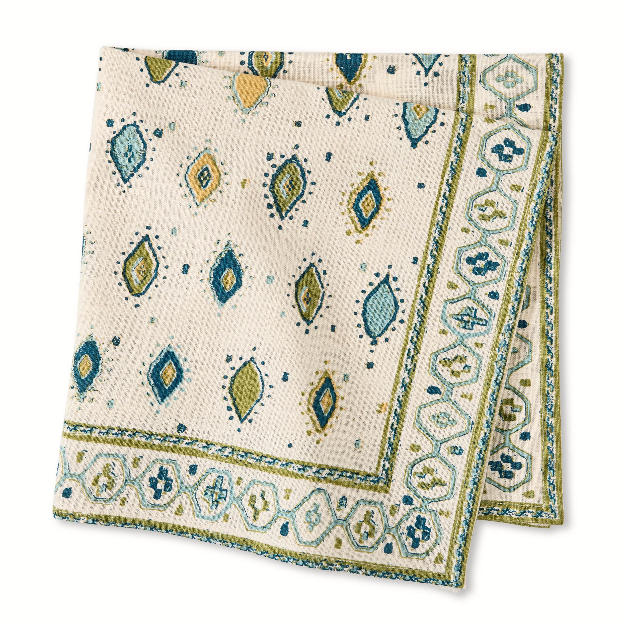 Peter Dunham + Hudson Grace Green Oona Printed Napkin
