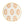 Orange jaali salad plate with white center, orange tree motif, and gold rim edge