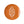 Orange appetizer plate with white floral tree motif and cream scalloped edge