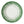 Green sunburst dinner plate with hand-painted leaf rays and white center