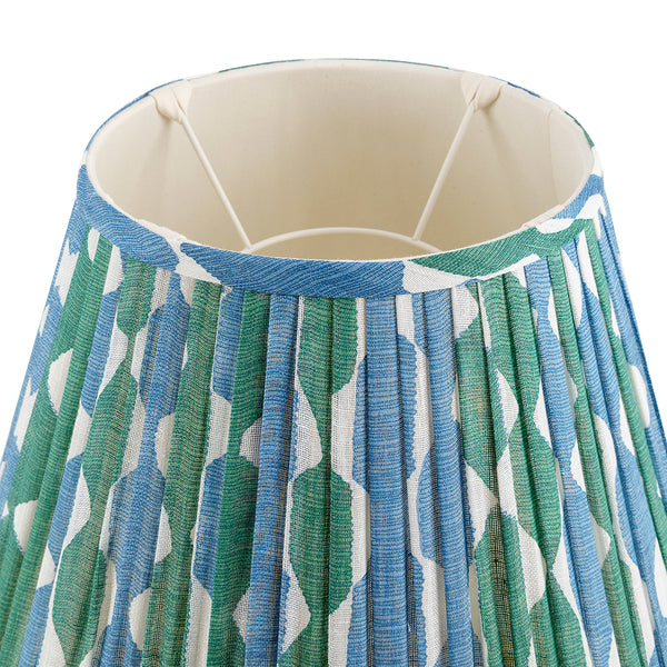 Fermoie Lampshade in Blue and Green Whittle