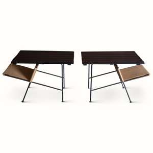 Pair of Umanoff Slat Iron Side Tables