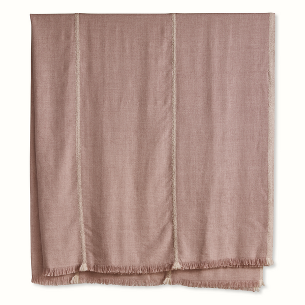 Barragan in Pink Alpaca Bedcover and Throw