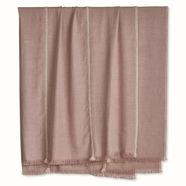 Barragan in Pink Alpaca Bedcover and Throw