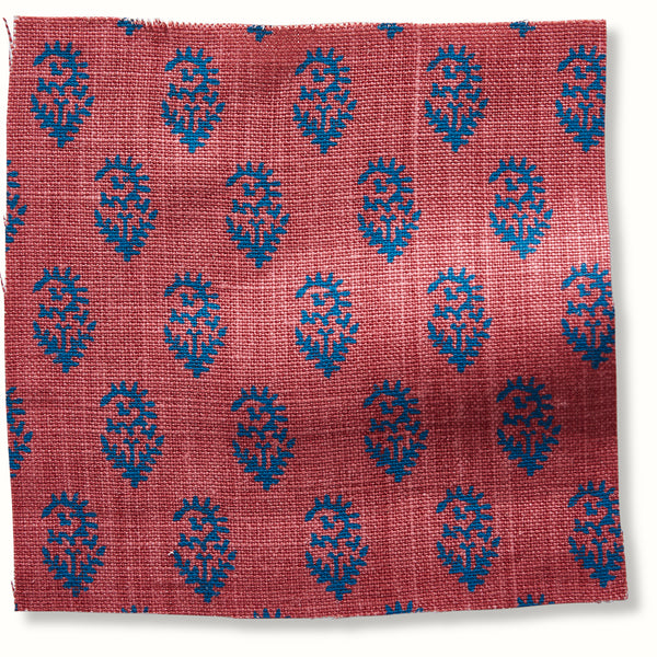Peter Dunham Textiles Rajmata Tonal in Raspberry/Indigo Pillow