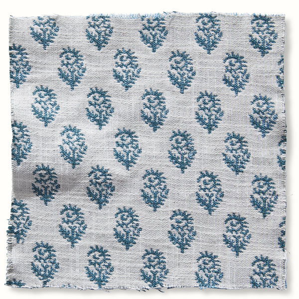 Peter Dunham Textiles Outdoor Rajmata in Aquamarine Pillow