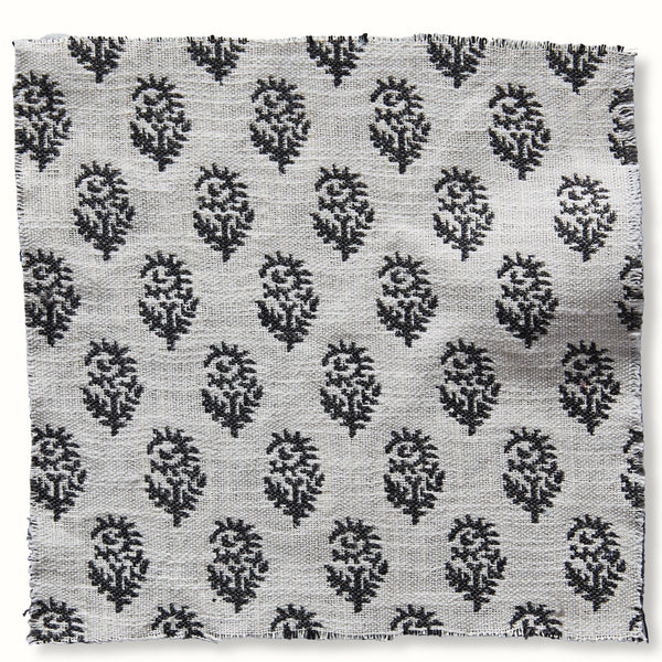 Peter Dunham Textiles Outdoor Rajmata in Charcoal Pillow