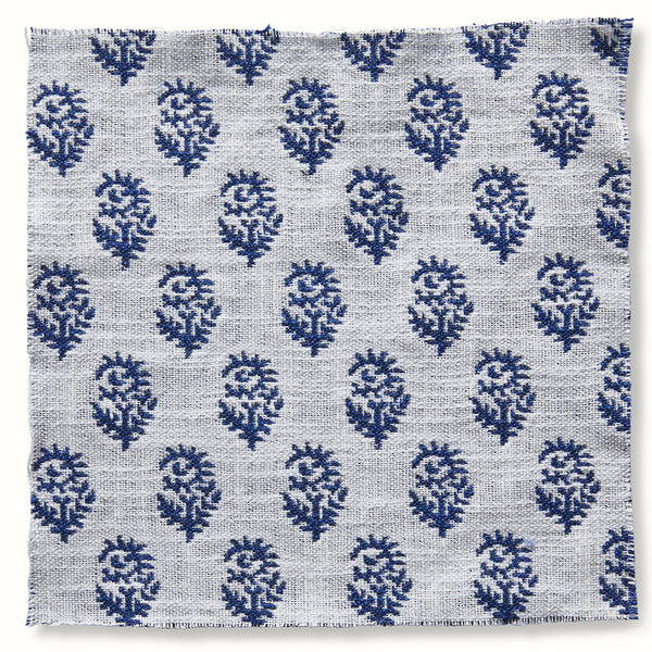 Peter Dunham Textiles Outdoor Rajmata in Navy Pillow