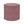 Indoor pouf ottoman with round cylinder shape, maroon fabric with white geometric pattern