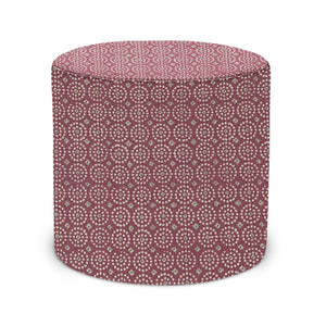 Indoor Pouf in Peter Dunham Textiles Sari in Pasha