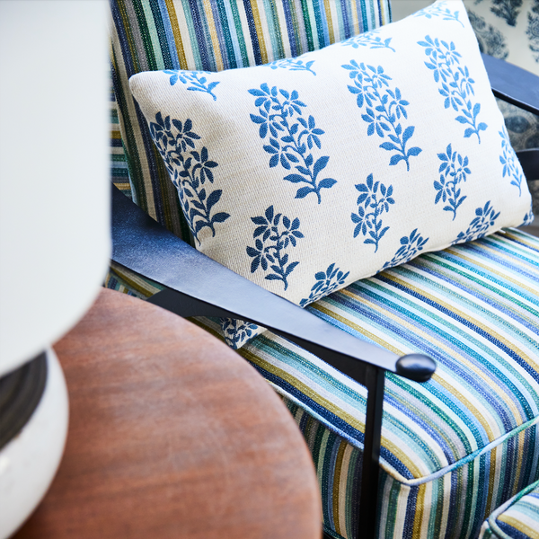 Iron Armchair and Ottoman by John Salterini