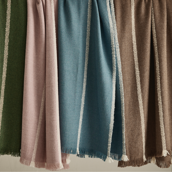 Barragan in Pink Alpaca Bedcover and Throw