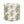 Indoor pouf in Peter Dunham Textiles Shiraz: round green patterned natural fabric