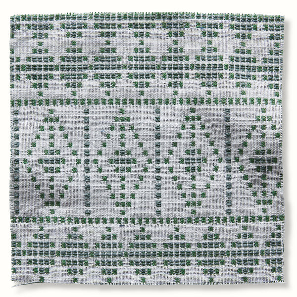 Peter Dunham Textiles Outdoor Souk in Green/Gray Pillow