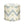 Indigo and green geometric patterned indoor pouf with cylindrical fabric seat