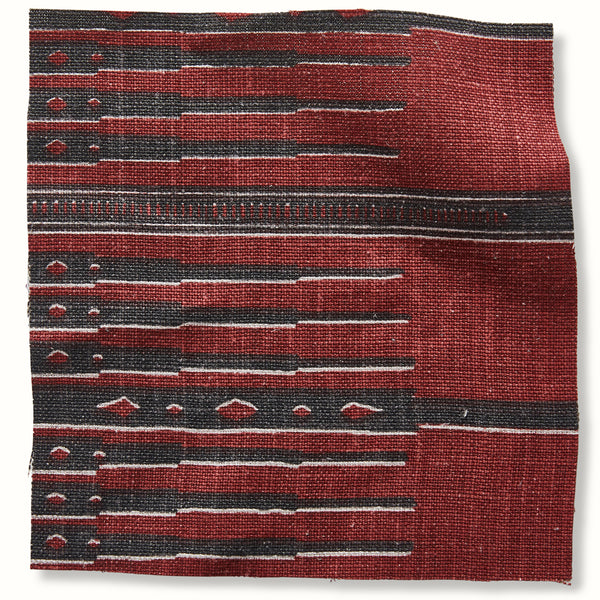 Peter Dunham Textiles Tangiers in Red/Charcoal Pillow